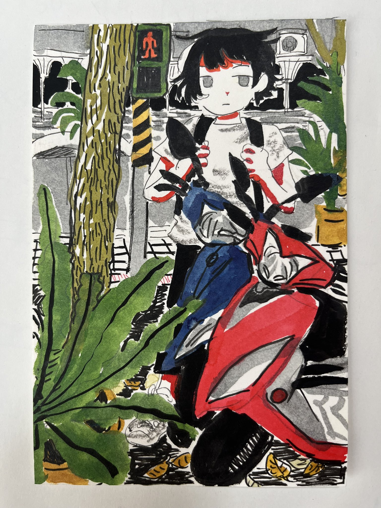 みなはむ　原画　一点もの　unique みなはむ 原画 一点もの unique 風の中 みなはむ作品集 | PIE