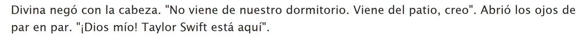 Dios mío, que hacía Enid en este fanfic trayendo a Taylor Swift JAJAJAAJAJJAKAJSKLAKJ