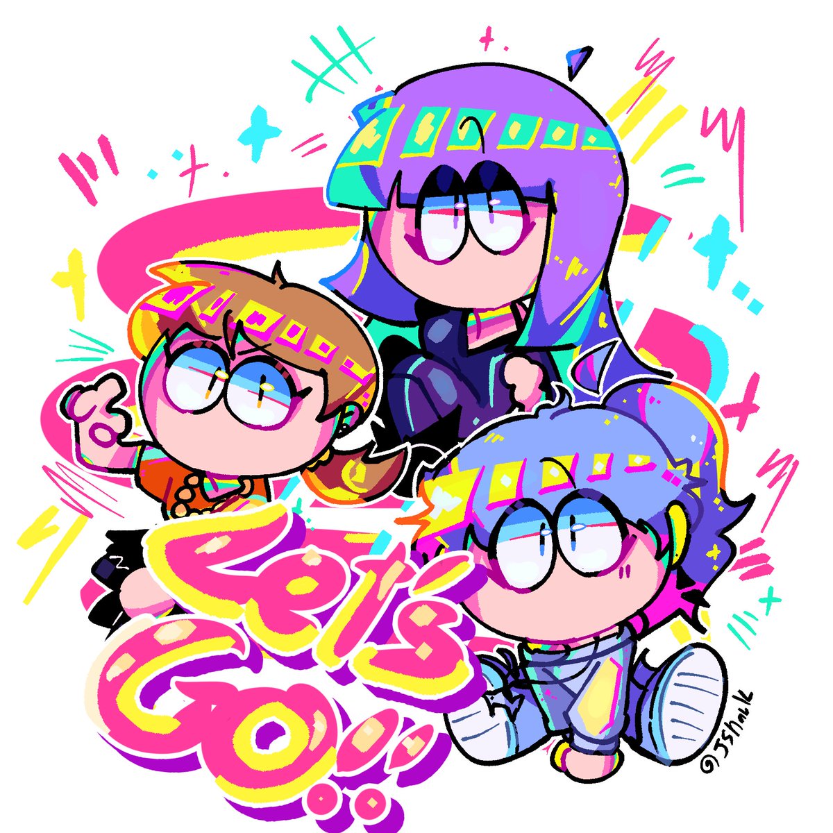 Lila! Jaune! Dana! Let's go!
#SpookymonthOC
#SpookymonthLila
#Spookymonth