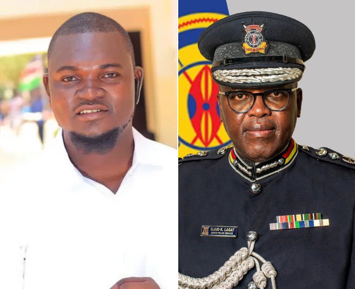 Eliud Lagat,

Eskus me sa!

You're a MURDERER 😭 

Going around inspecting random stations cannot change the fact that you killed this young man

His only mistake was tweeting that you are a corrupt cop

Who inserts his penis inside Dubai hermaphrodites to

Siku ya kiama yaja...