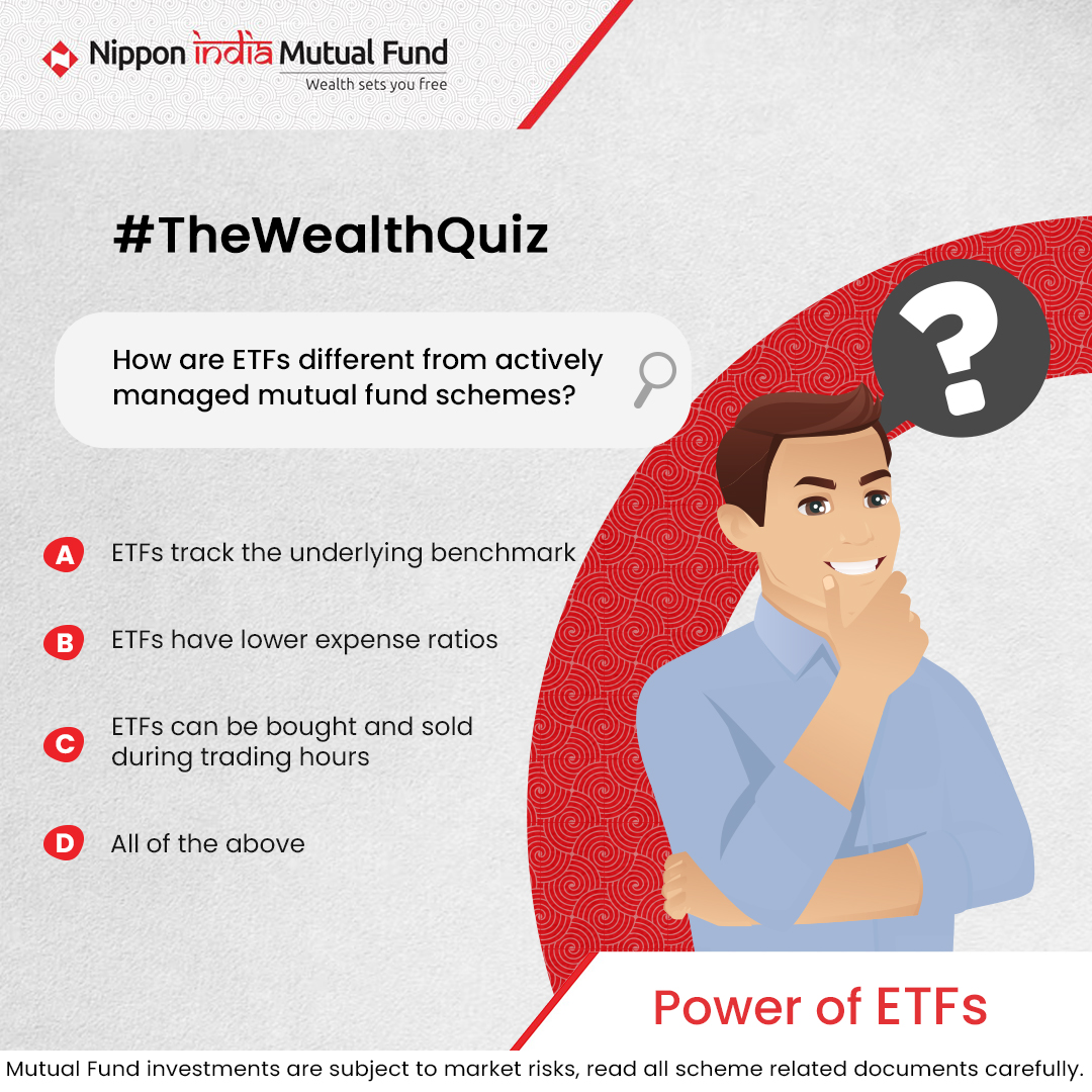 Nippon India ETF brings you an exciting initiative to test your ETF Quotient every week.

So go ahead, leave your answer in the comments.

Let’s Learn, Enjoy &amp; Spread Knowledge.