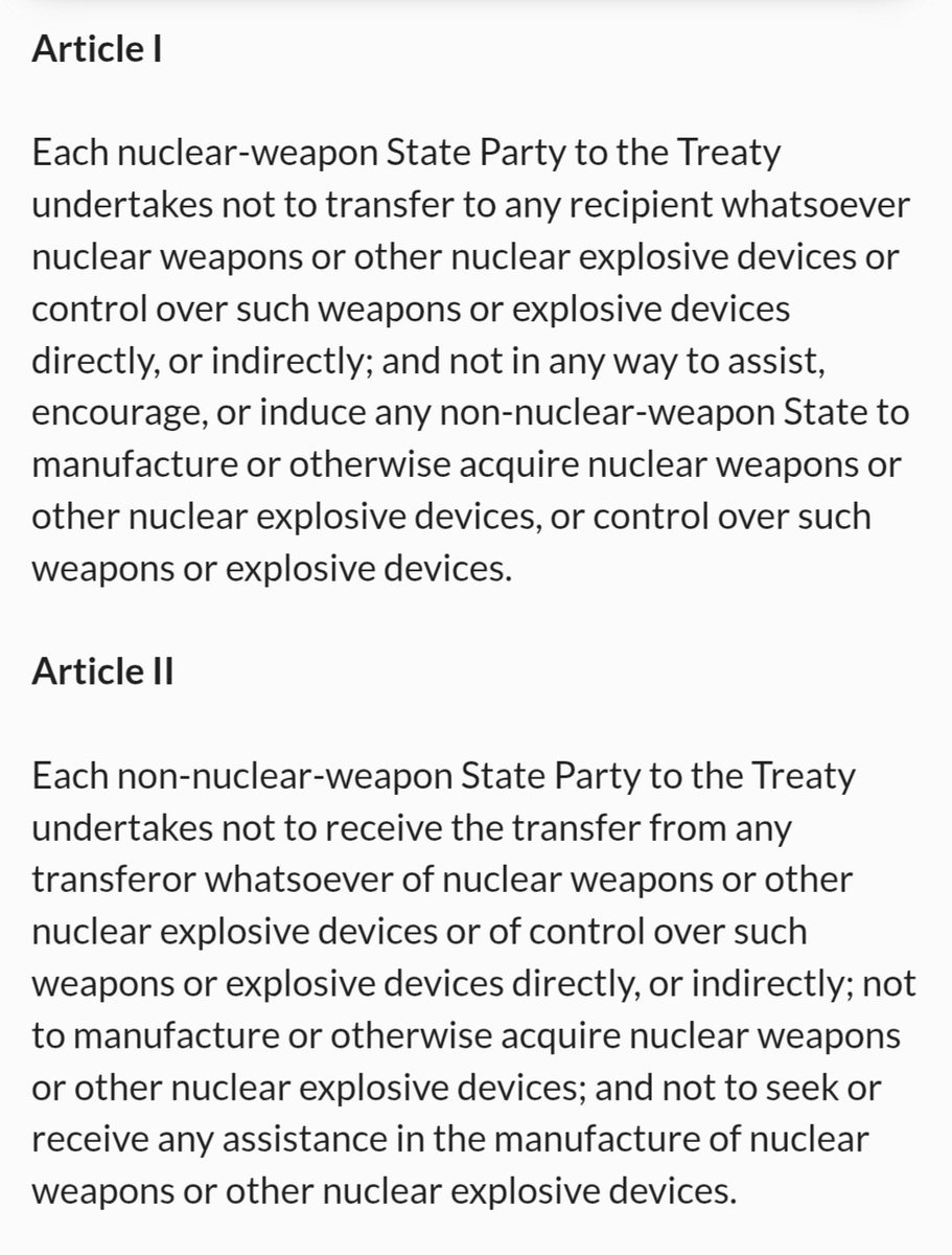 FreeTavana's tweet photo. Read these few clauses of the NPT and with regard to the aid of France and the United States in the #nuclearization of the Zionist regime and the attack of the United States on Iran's nuclear facilities , Answer:
Which #international law or order are you talking about?
#Jungle https://t.co/GwrHlb1n7R