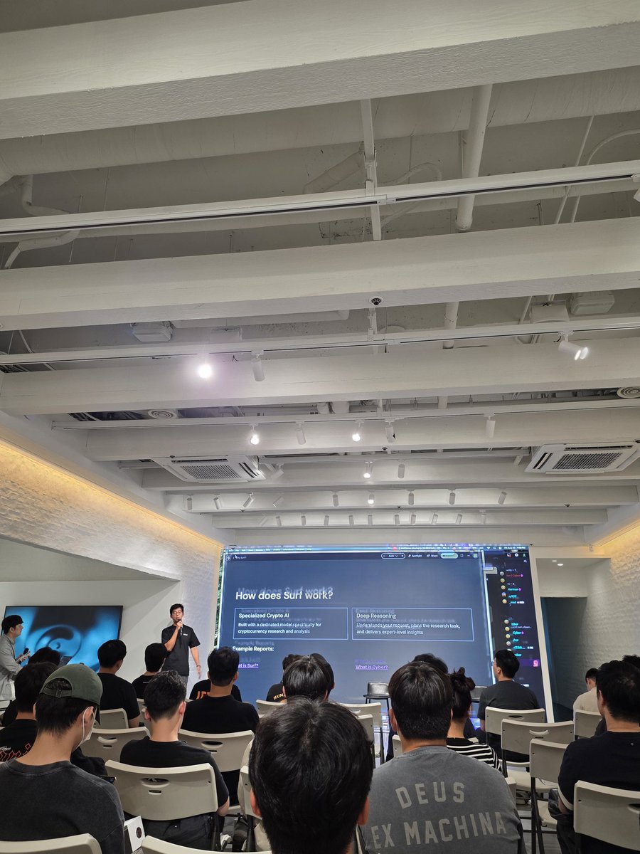 🌈 Korean <a href="/Surf_Copilot/">Surf</a> Meet Up!

It was the best.🌊

I was able to confirm the authenticity and growth potential of the team and the technical excellence of the product.

They said they do not have plans to launch their own tokens and airdrop them yet.

First of all, it is said