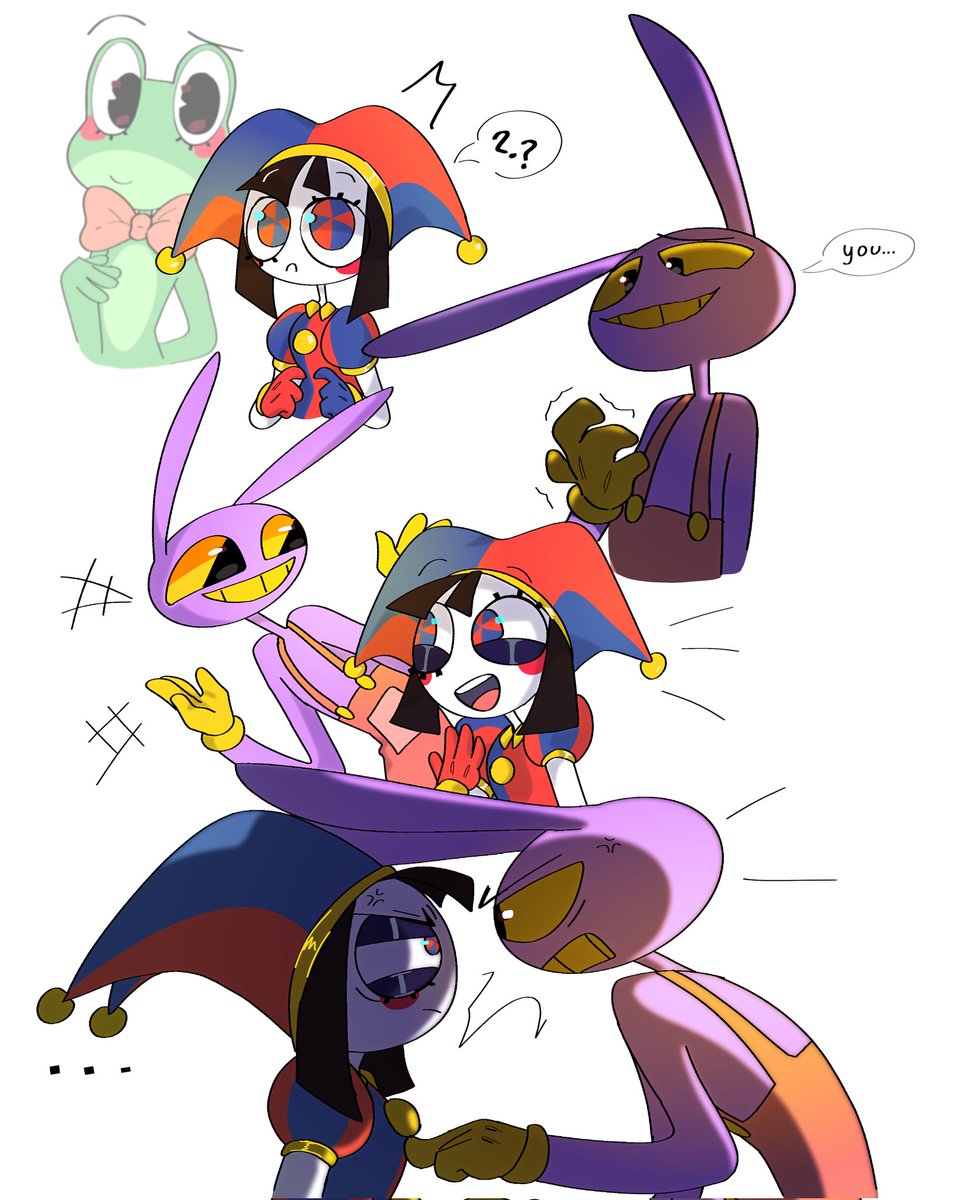 I decided to color it lol
1/4
#TADC #TheAmazingDigitalCircus #funnybunny #JaxxPomni