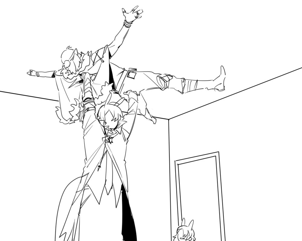 #ArknightsFanArt 
三个人的舞终究是太难跳了