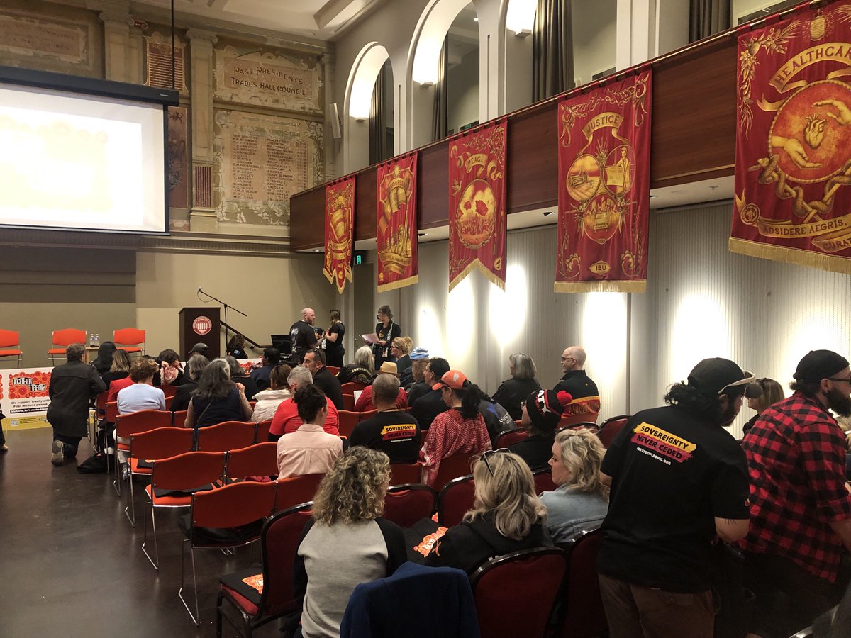 Looking forward to Together for Treaty today at the amazing Trades Hall building.