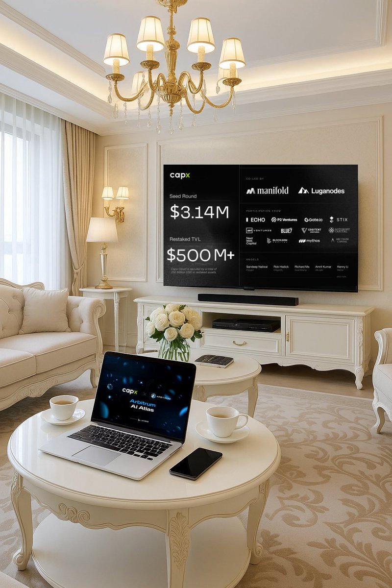 Noble029's tweet photo. I’m bullish on @0xCapx AI because it’s not just another AI + crypto narrative

It’s a full-stack AI economy:
Built on Arbitrum Orbit L2

Decentralized compute via Capx Cloud

Tokenized AI agents on Capx Chain
Backed by $500M+ restaked TVL

Infra, incentives &amp; adoption all aligned https://t.co/FM8wuRHBXe