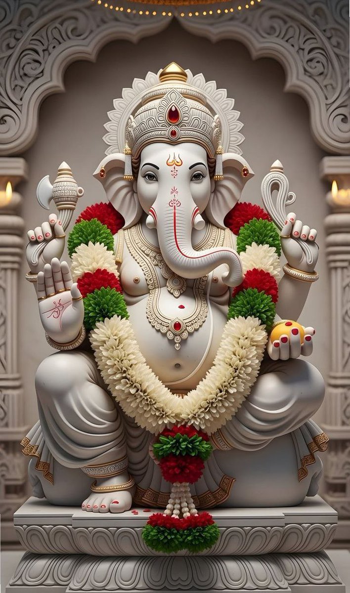 विघ्नहर्ता गणपति बप्पा की अनुपम मूर्ति‚ सौंदर्य और श्रद्धा का अद्भुत संगम। हर मनोकामना हो पूरी‚ हर घर में सुख-शांति आए।

जय श्री गणेश 🙏