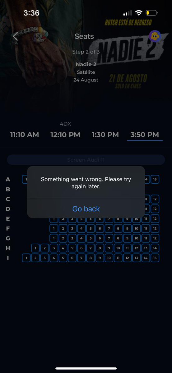 4ljndr's tweet photo. @Cinepolis @AyudaCinepolis 
Qué sucede con su aplicación? no deja comprar boletos desde la app ni el navegador del celular, tiene más de una semana que se envio el caso por medio de su página de https://t.co/hUz5LmE67A pero sin respuesta apesaar de ser ya 7 días, podrían ayudar? https://t.co/Zxob1Yodjn