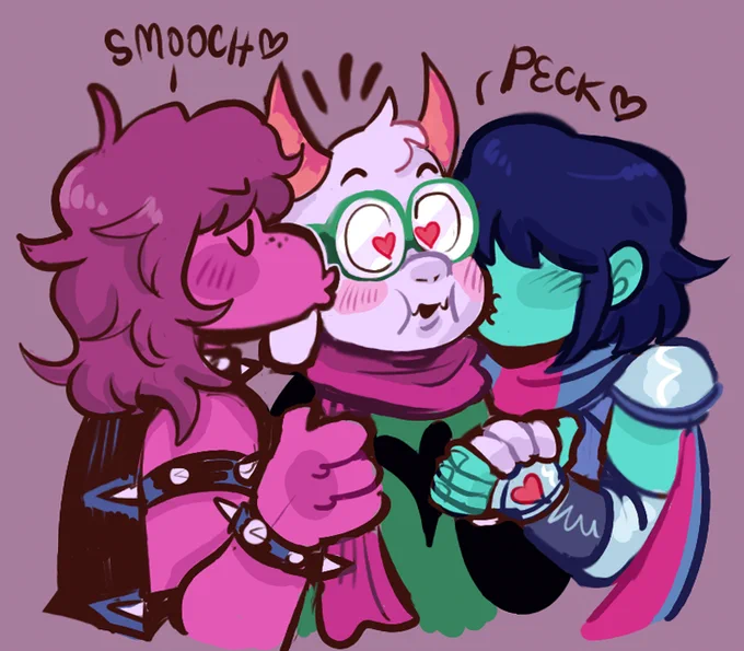 behold the most powerful throuple! #deltarune