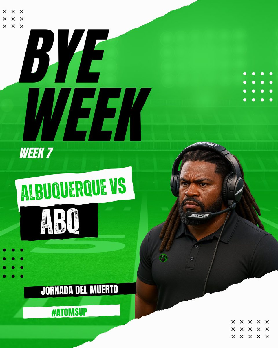 Bye Week! See y’all next week for a huge Divisional game! ☢️
#AtomsUp #RadiationNation #SFLm

🗓️ BYE WEEK
