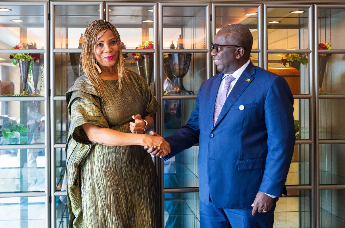 On the sidelines of #TICAD9, I met with H.E. Mr. Soares Sambú, Minister of Economy, Planning and Regional Integration of Guinea Bissau🇬🇼 to reaffirm <a href="/UNDP/">UN Development</a>’s strong partnership aligned with national priorities. We discussed women and youth empowerment, key to achieving the #SDGs.
