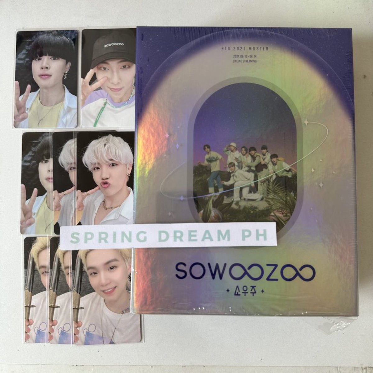 SpringDreamPH's tweet image. Ph wts lfb onhand

BTS 2021 muster SOWOOZOO Blu-ray unsealed but complete w/ pc

Choose pc: RM, Jimin, J-hope, Suga

850 php + sf

See more items here: carousell.ph/u/springdreamph