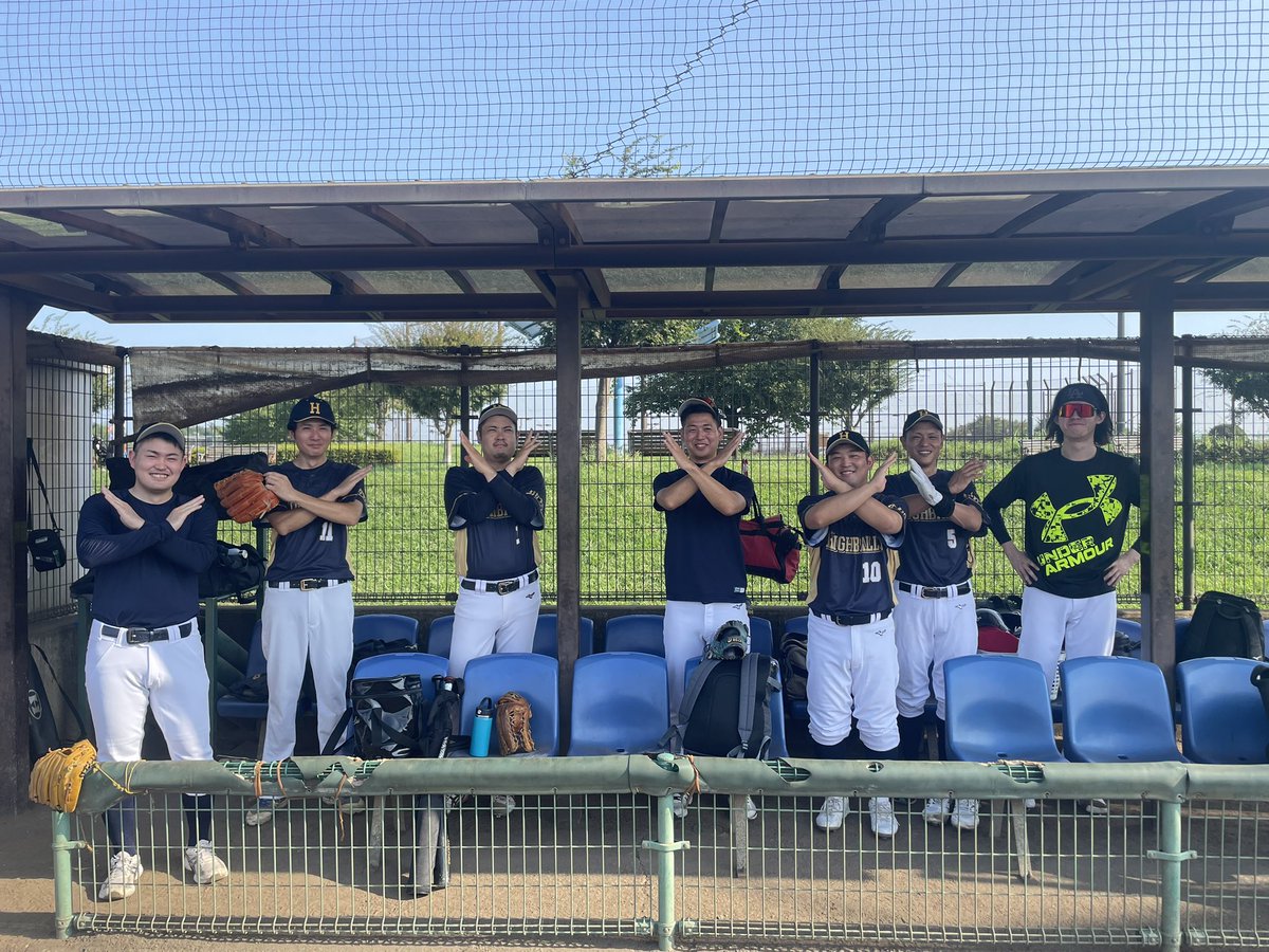 2025/8/24 綾瀬第二球場
市大会Bリーグ
vsNINEDICKS 
7-0 勝ち
2年連続4回目の不戦勝

試合をさせてくれぇ〜
いい練習になりました✨

#助っ人大募集