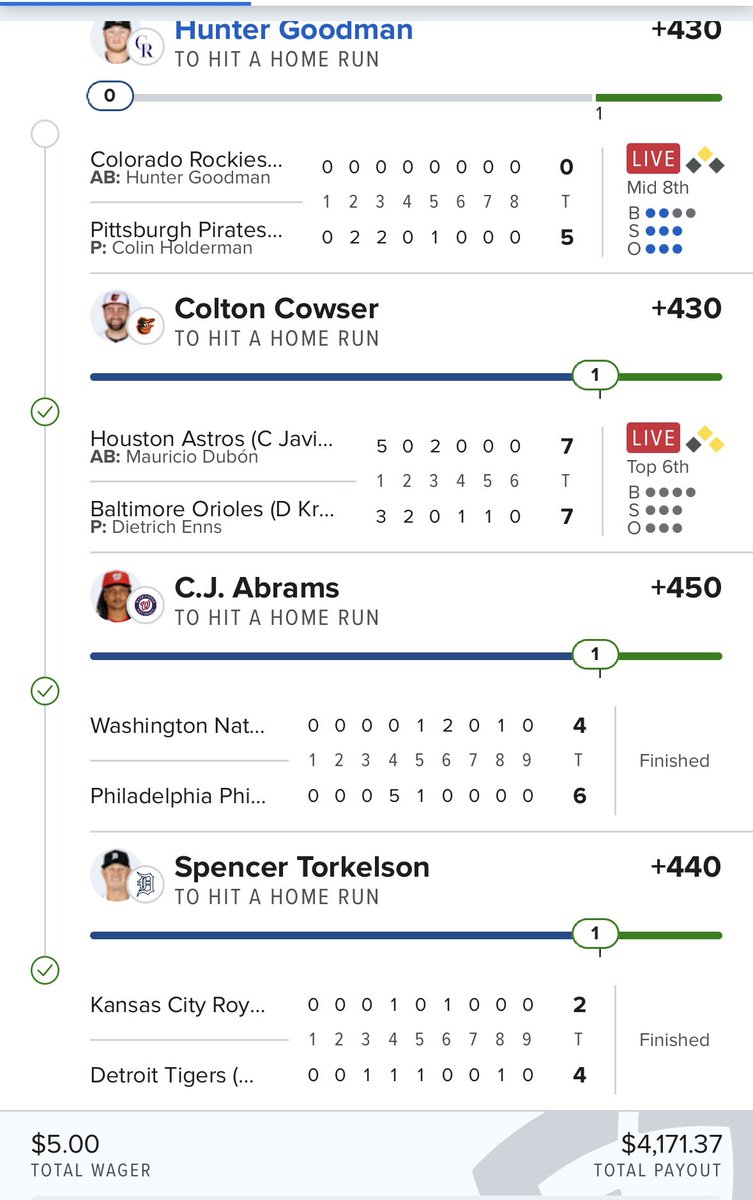 ImOnlyJayden's tweet image. so close wouldve been my first mlb 4 man lol