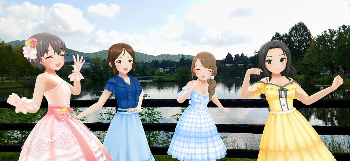 『持田発→亜里沙行き』
軽井沢駅デッキからと駅近くの矢ヶ崎公園にてそよ風カルテットの4人で
亜里沙先生の参加ユニットでも特にお気に入りですので、覚えて帰ってお家の人にも教えてあげよう！

#持田亜里沙生誕祭2025 
#持田亜里沙 
#乙倉悠貴 
#綾瀬穂乃香 
#相馬夏美 
#デレステAR #デレスポAR