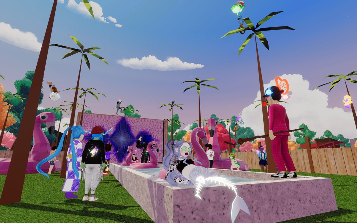 ToxicWaifu (@toxicwaifudcl) on Twitter photo META TRIBE PLAZA PARTY🦩✨🌴
📍109,50 PalmPiazzaFlamingos
🎶<a href="/Crypt0M1notaur/">Crypt0M1notaur</a>
#DCLfam #Decentraland #Metaverse #Web3 META TRIBE PLAZA PARTY🦩✨🌴
📍109,50 PalmPiazzaFlamingos
🎶<a href="/Crypt0M1notaur/">Crypt0M1notaur</a>
#DCLfam #Decentraland #Metaverse #Web3