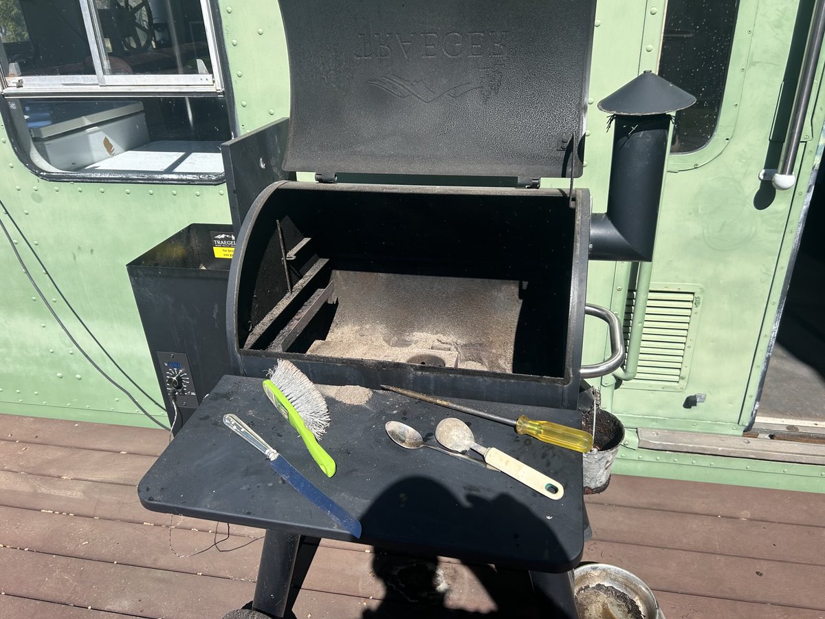 Flooded in, so time for some R&amp;M on the smoker