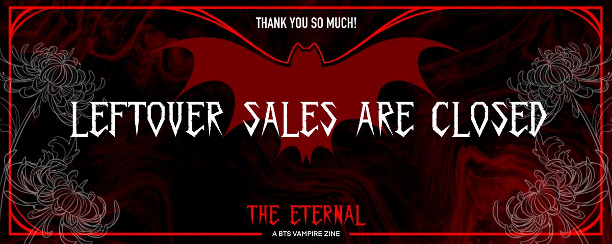 Our leftover saes are officially closed! Thank you for all your support ♥️