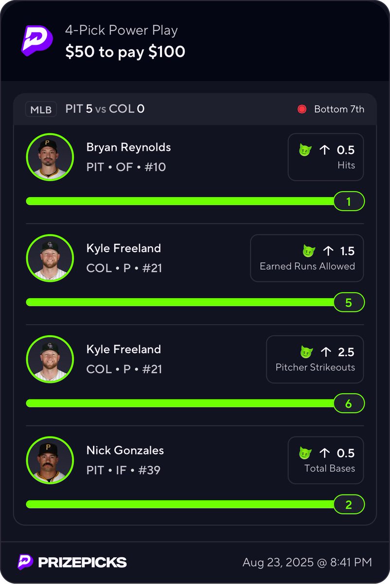 tiagosnsites's tweet photo. Cash the other dbl up slip posted in the cord, if both $50 slips hit we was good if they didn’t we still got $50 bacc take advantage of the “promos” PrizePicks giving, do profitable props &amp; you’ll be gravy tap in join the cord ✅✍️ #tiagosnsites https://t.co/PrpbSOPykg