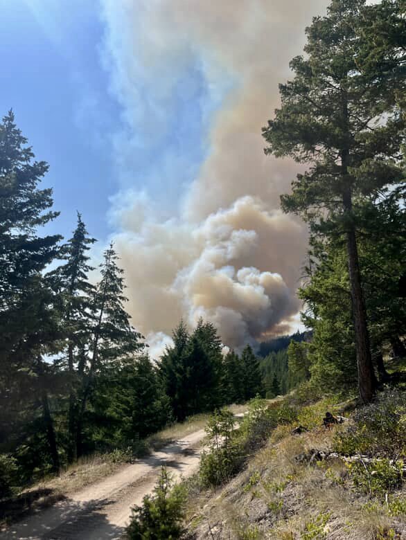 Multiple Fires remain active in Montana, this  the Corral Creek Fire outside Missoula which is now 362 acres. Aviation continues to try and keep it from slopping over the ridge line while crews and heavy equipment work to gain an anchor and build containment line. 

The fire is