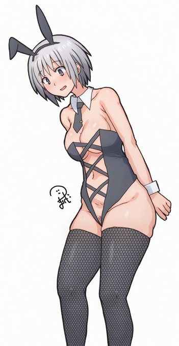 変形バニー、どこまで面積減らせますかねー🤔 