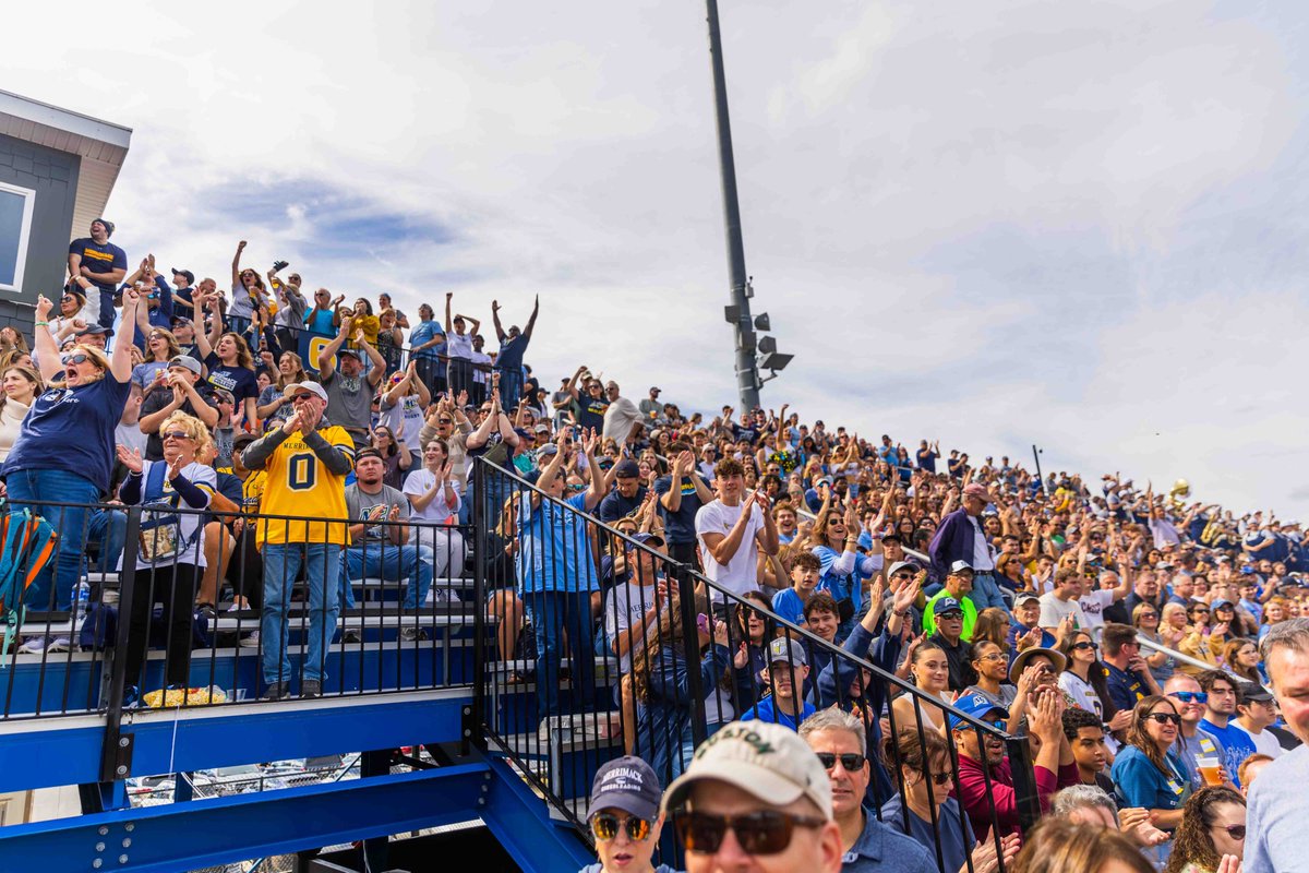 Merrimack Football (@merrimack_fb) on Twitter photo 2 weeks until we are back at Duane Stadium for the 2025 home opener / Sept 6 at 6pm...Get you tickets now! 2 weeks until we are back at Duane Stadium for the 2025 home opener / Sept 6 at 6pm...Get you tickets now!