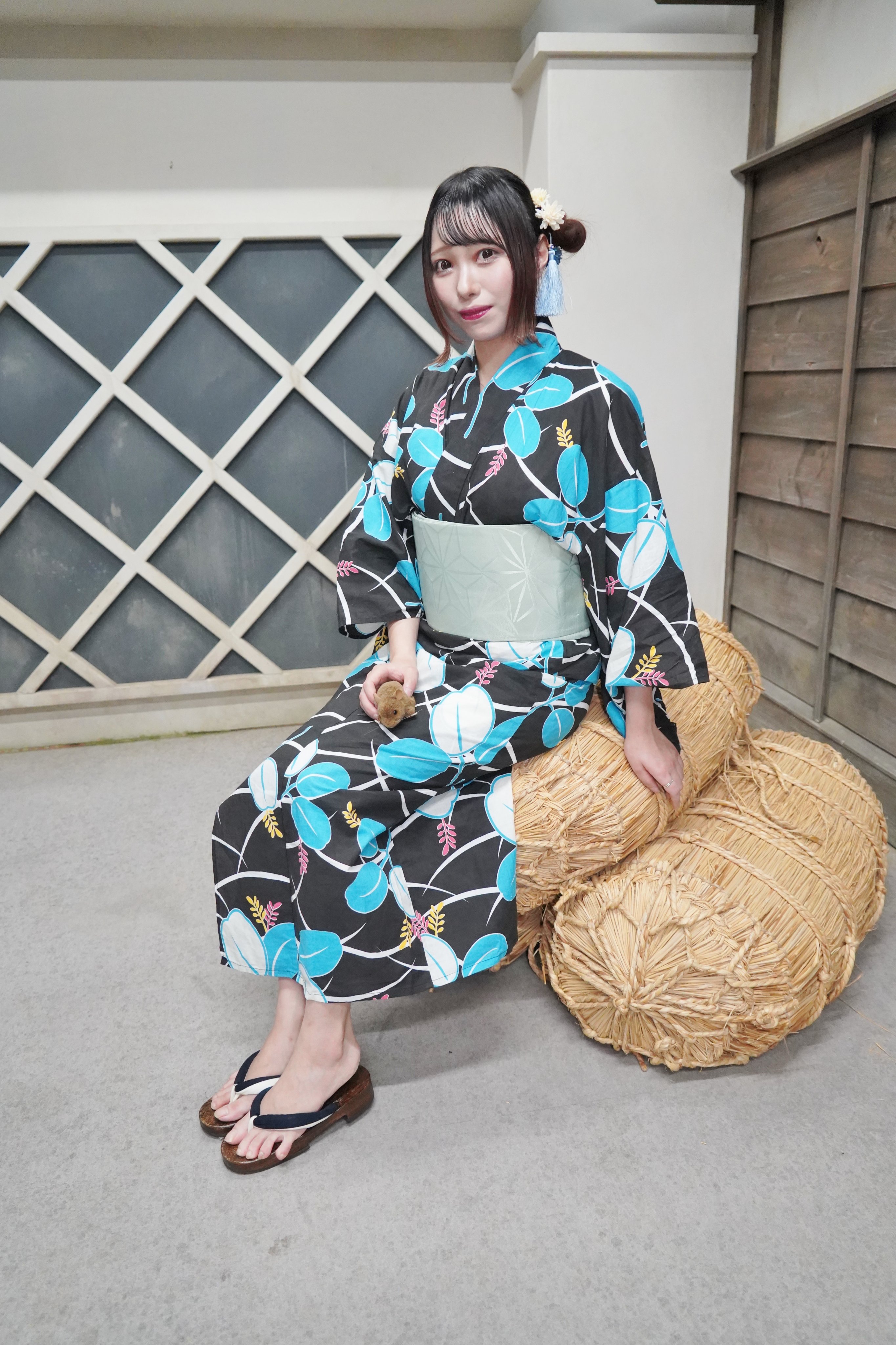 アンジュルム 後藤花 全身タペストリー(Black) おはガール Great