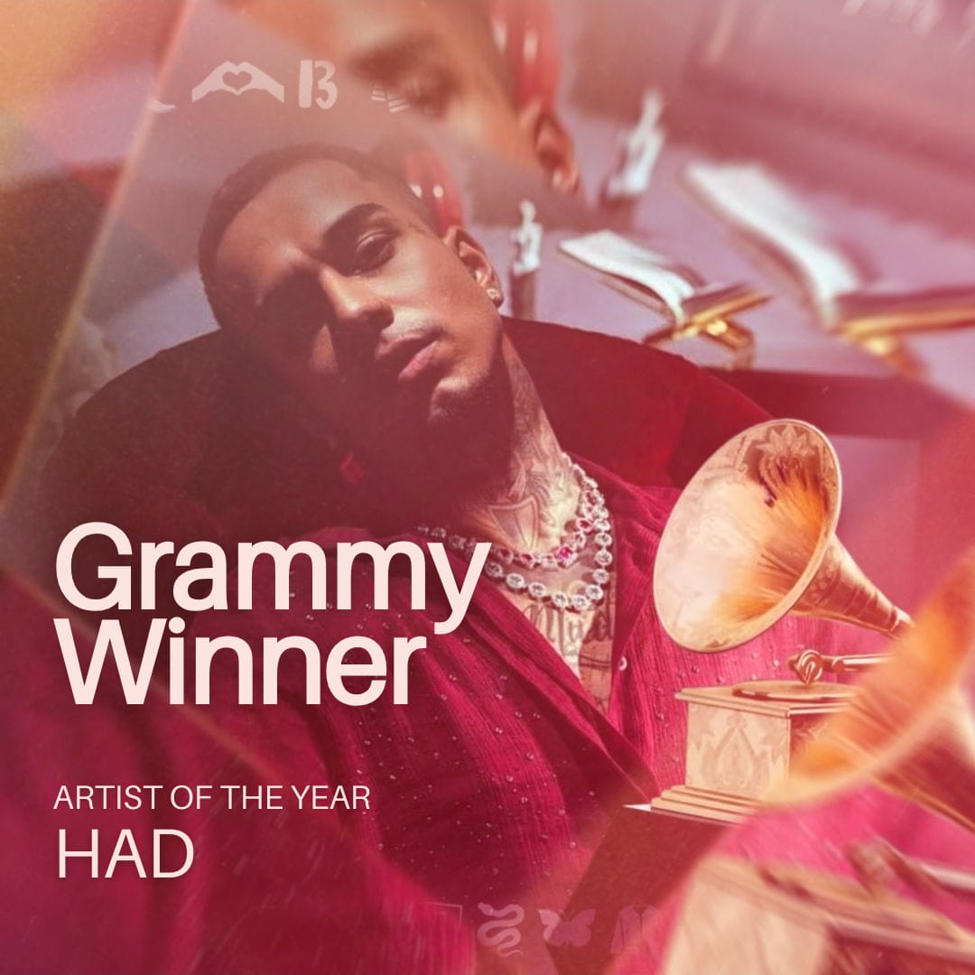 #GRAMMYs | 🏆 Hadler vence o Grammy de “Artist Of The Year”.