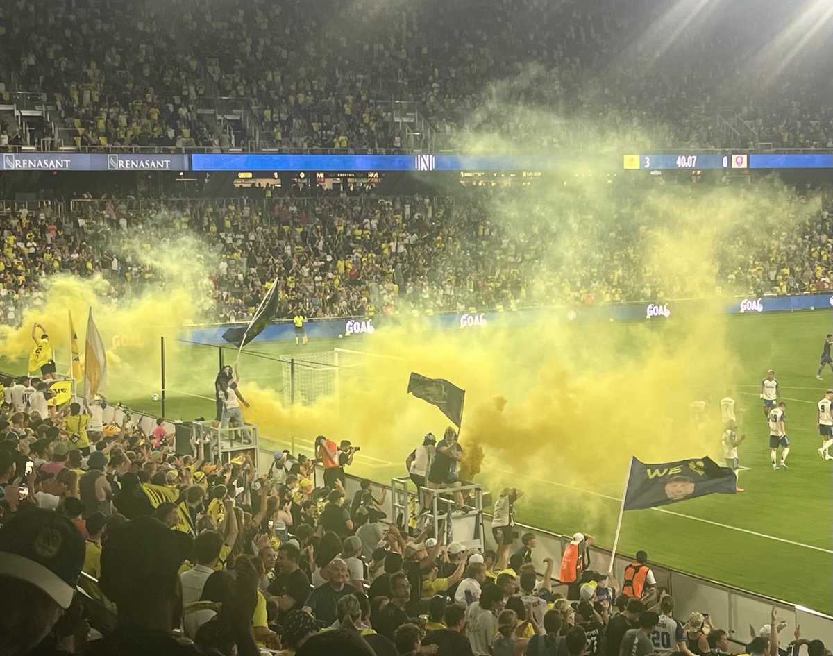 Mike Woitalla (@mikewoitalla) on Twitter photo Great atmosphere at Geodis Park amid tremendous first-half
<a href="/NashvilleSC/">Nashville SC</a> performance vs. Orlando (4-0 HT) Great atmosphere at Geodis Park amid tremendous first-half
<a href="/NashvilleSC/">Nashville SC</a> performance vs. Orlando (4-0 HT)
