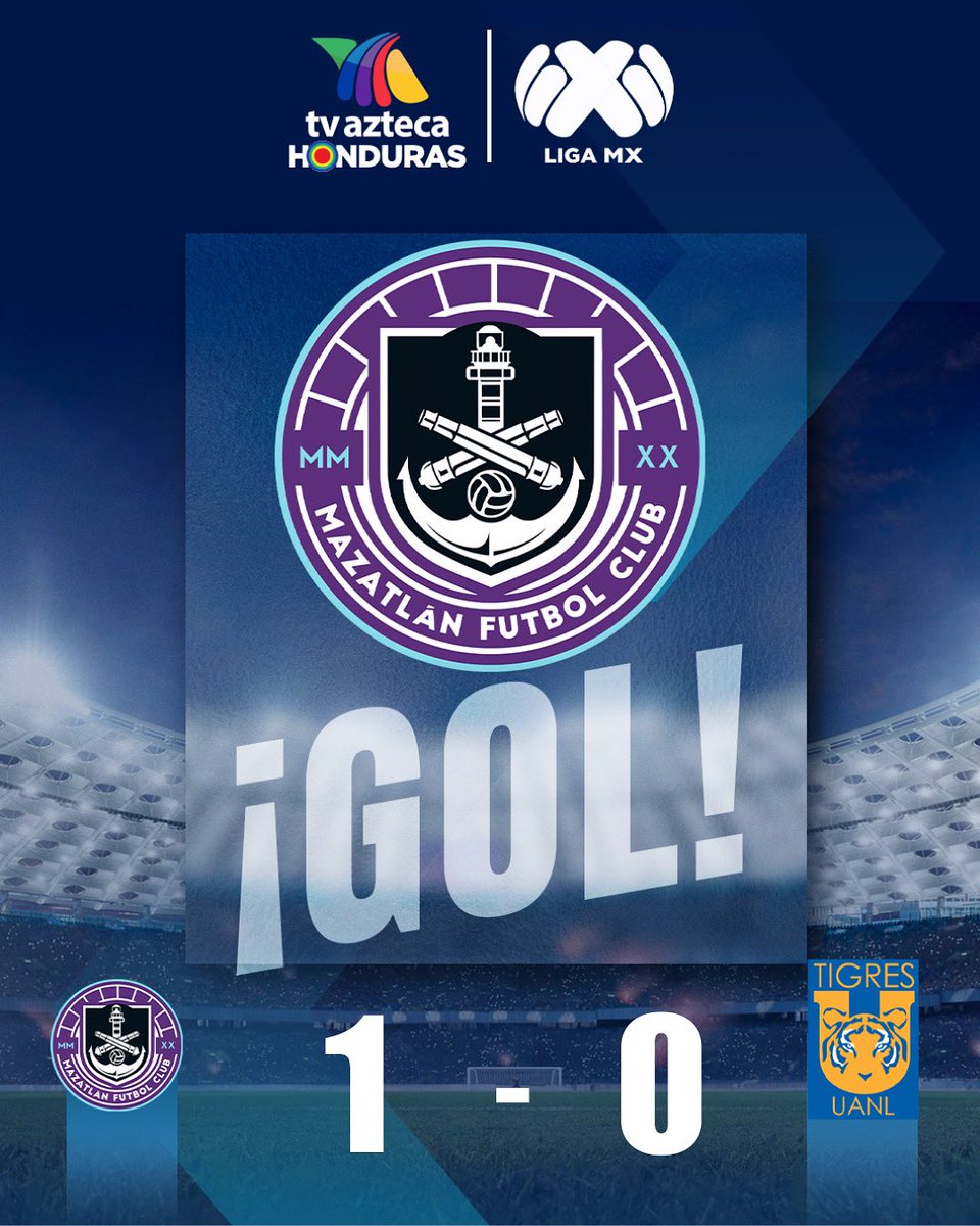 ⚽ GOL de Mazatlán 🔥
Facundo Almada abre el marcador con una jugada impresionante y pone el 1-0 contra Tigres.
#LigaMX #TVAztecaHonduras