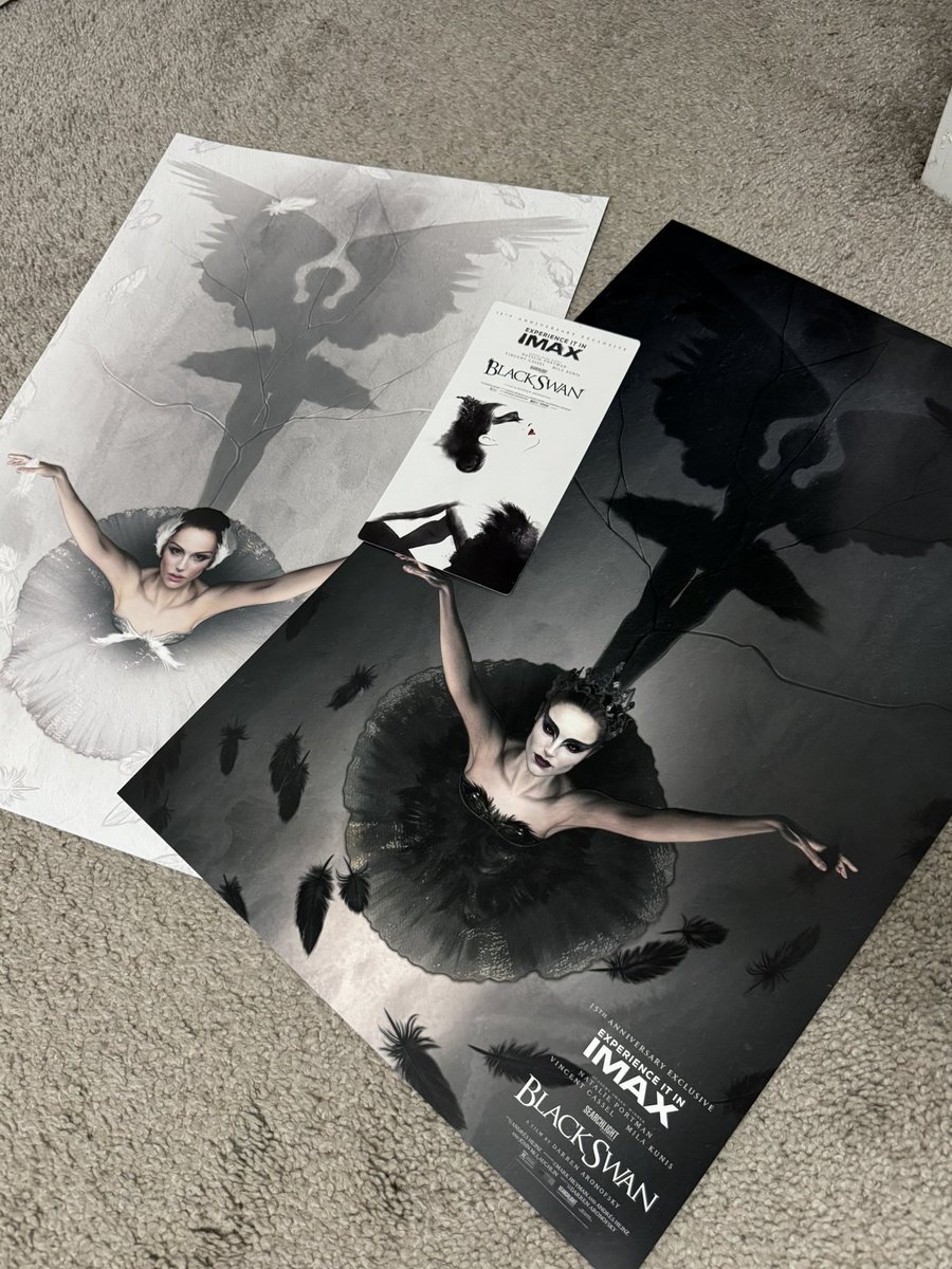 We just went to see the 15th Anniversary Exclusive <a href="/IMAX/">IMAX</a> viewing of “Black Swan”. Brought us back to our early days of dating when C showed it to B for the first time. 🖤🩰 #BlackSwan #FilmTwitter #IMAX