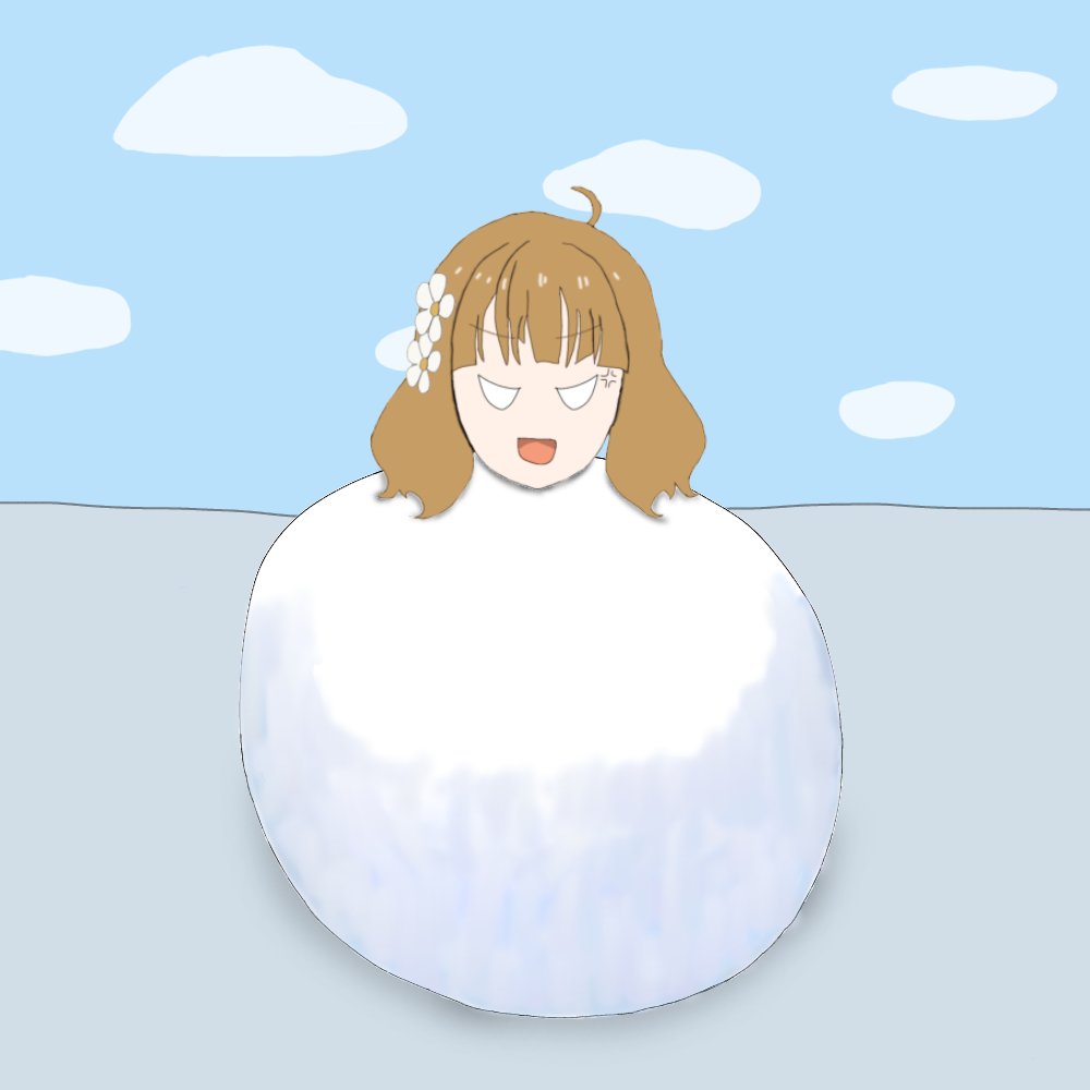 雪だるま拘束 ついに自分で描けた…！ ⱠⱠこ雪だるまのイラスト