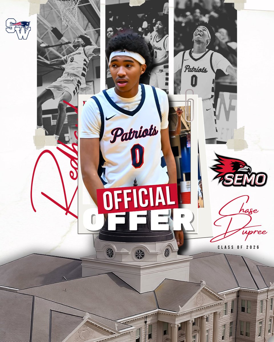 Southwest-Macon Hoops (@basketball_swhs) on Twitter photo Congrats to our 2026 guard <a href="/ballsohrd_chase/">Chase Dupree</a> on his offer from a great school and program <a href="/SEMOMBB/">SEMO Men’s Basketball</a> Kid has the potential to be a big time player at the next level! We are proud of you, keep working Chase 🏀 #patriotpride Congrats to our 2026 guard <a href="/ballsohrd_chase/">Chase Dupree</a> on his offer from a great school and program <a href="/SEMOMBB/">SEMO Men’s Basketball</a> Kid has the potential to be a big time player at the next level! We are proud of you, keep working Chase 🏀 #patriotpride