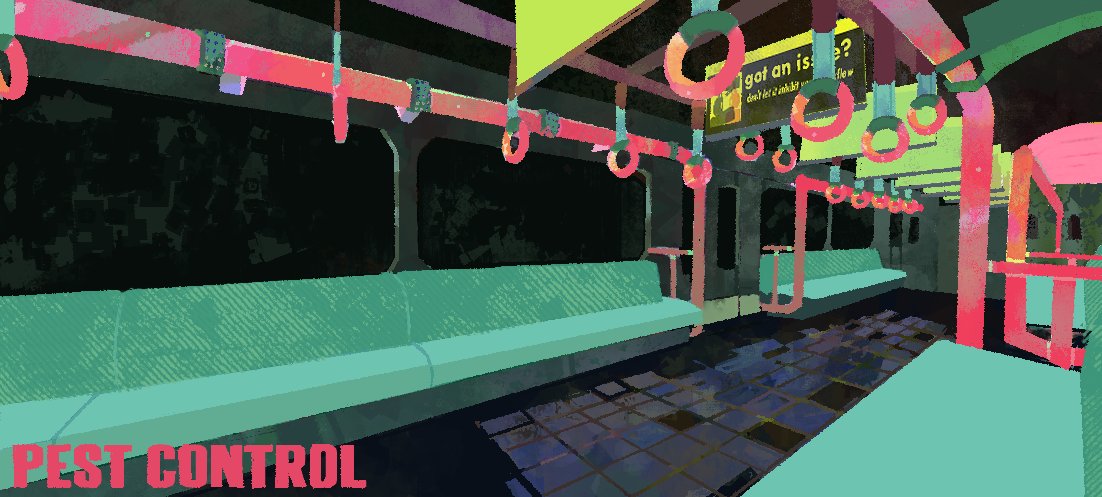 ctenidaze's tweet photo. concept art 4 a game i figured id just post here.. title design &amp; (most) lights r wip but shrug. its concept art https://t.co/ZXL6AhaV95