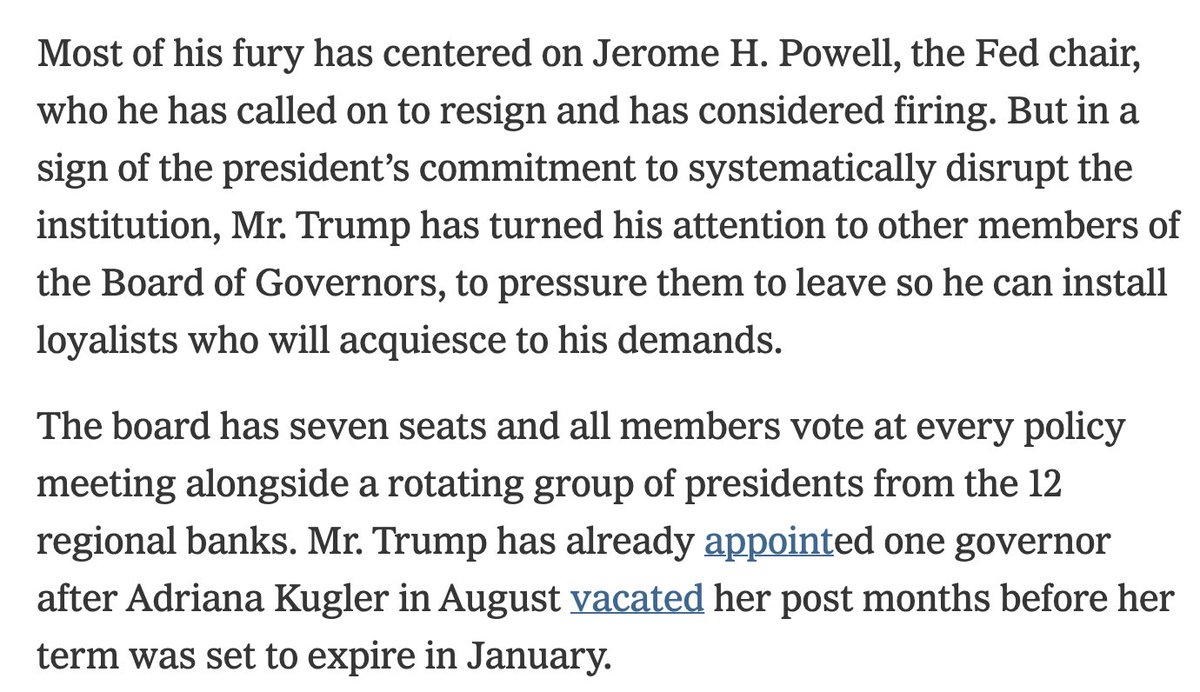 How many of the Federal Reserve's corrupt board of governors own stock in companies and hedge funds who make enormous profits buying up single family homes, pricing out regular families due to the high mortgage interest rates THEY THEMSELVES are setting? 

I'm sure none of them