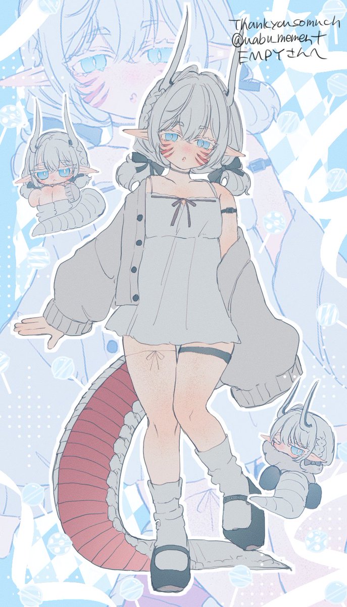 SamPy_Dev's tweet image. "can a monster like me make for a half-decent wife someday...?"
i'm sam, and i'm a chimera; a monster made of all sorts of parts, that does all sorts of things~. 🤍
(thank you so much @wabu_mement for this ADOOORABLE piece of art of me, it's exactly how i wanted ;-;)
#sam_py