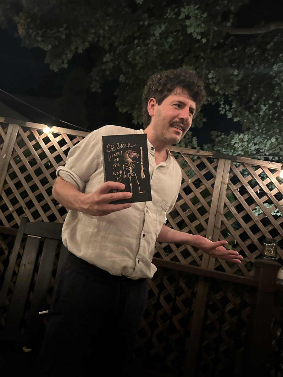 ryanhasbadtaste's tweet image. I love that - unsolicited - @_michaelbarron has brought out Céline specifically to cite Bill’s “Reader, fuck you!” afterword. 
The boys are back in town.