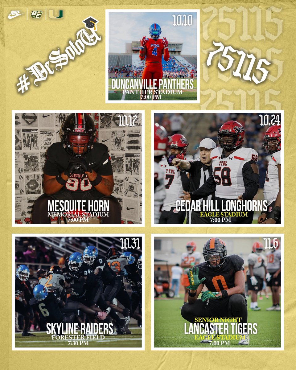 2025 Football Schedule 🏈

#MeetTheStandard // #DeSotoU