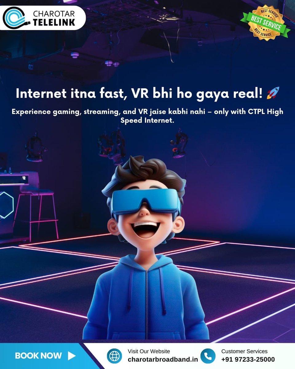 nmthaker's tweet photo. Internet so fast, VR feels like REAL life! 🚀
Gaming, streaming, or exploring – experience it all lag-free with CTPL High-Speed Internet. https://t.co/AM8J1rj22d