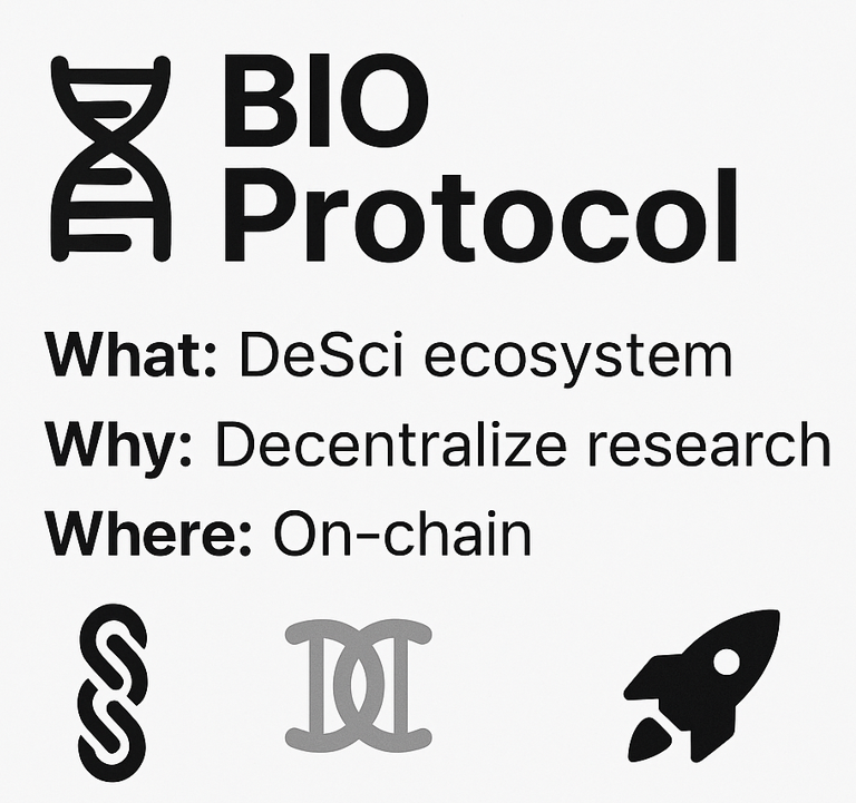 diaru__'s tweet photo. BIO Protocol is more than just a launchpad, it’s a blueprint for how science should work in a decentralized era.

What: @BioProtocol  A DeSci ecosystem that merges biotech research with Web3 primitives: BioDAOs for governance, Ignition Sales for funding, and tokenized IP for transparent ownership.

Why: Because the current system is broken. Research is locked behind institutions, funding is slow and exclusive, and intellectual property is monopolized. BIO decentralizes capital, governance, and outcomes, so innovation flows directly to the people building it.

Where: Live on-chain with a full-stack ecosystem: BioDAOs, BIO token staking, Ignition Launches, and IP tokenization. A structure designed to accelerate life sciences with transparency and scale.

For Who: Scientists seeking open funding. Investors seeking exposure to real-world biotech. Communities pushing DeSci forward. Everyone who believes science should be collaborative, transparent, and unstoppable.

🚀 And the momentum starts now:
The first Ignition Sale, Aubrai (@Aubrai_) launches this Monday.
Aubrai is the first BioAgent, showing how AI, biotech, and Web3 merge into a new scientific frontier.
The next era of research isn’t locked in labs, it’s open, on-chain, and powered by BIO.
Be early. The future of DeSci begins here.