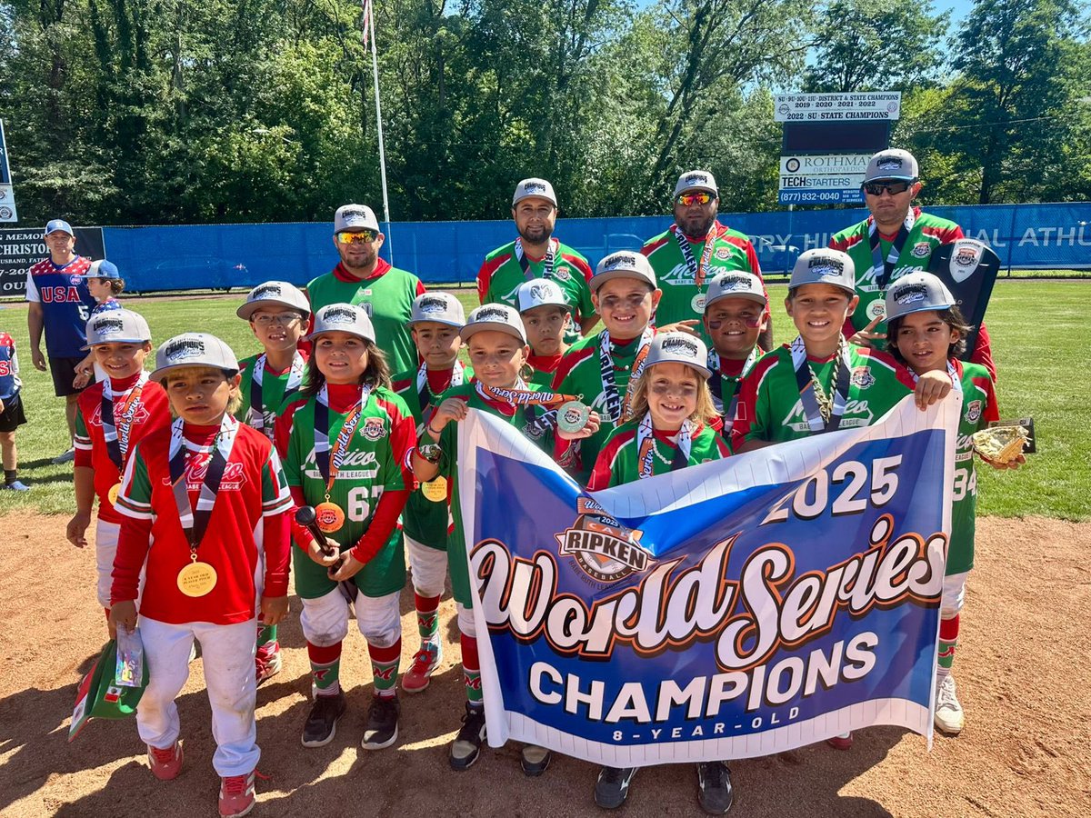 juanbaaq's tweet image. México Campeón del Mundo

Niños beisbolistas mexicanos 🇲🇽 de entre 7 y 9 años ganaron al equipo de #EEUU 🇺🇸, 10 carreras a 2, la “World Series Champions cal Ripken babe Ruth League 8U”

Así el en el que 7 niños de Culiacán, 1 de Mazatlán, 2 de Tijuana y 2 de Ensenada marcan el…