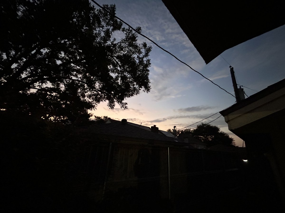 The very end of tonight’s sunset!