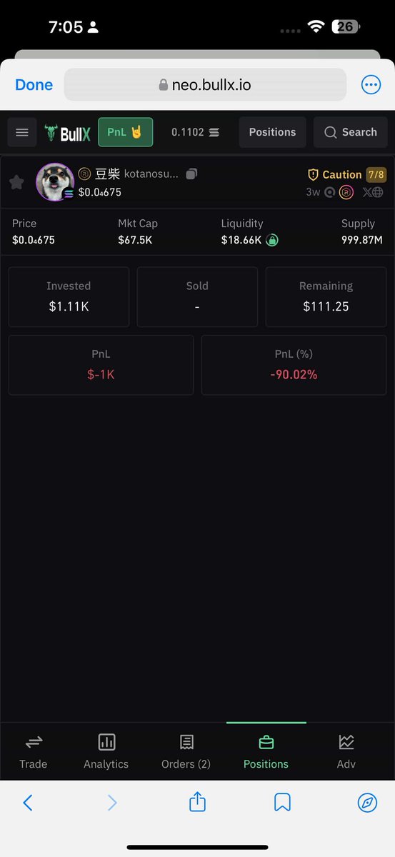 NabeetL44226's tweet photo. “-90% in a blink. Just like that, my hard-earned savings vanished. 😔
@Kotanosuke_sol @cryptolyxe
#kotanosuke #CryptoCommunity #memecoin #savings #trading #sol #everyone #chinesecoin #memeX #X
#btc https://t.co/iBuR29cnZm
