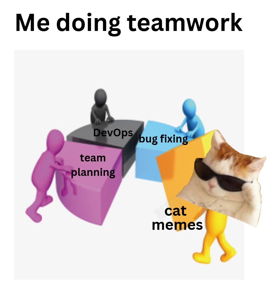 CyanNyan6's tweet photo. What's your teamwork style? #CyanTechMeme https://t.co/VFdLvKWwp8