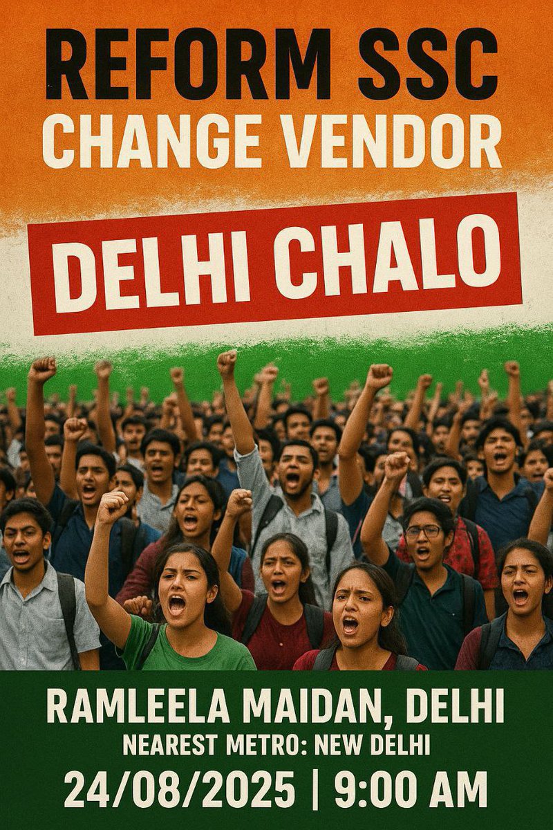 #Delhi_Chalo
<a href="/GaganPratapMath/">Gagan Pratap 🇮🇳</a> 
<a href="/KhanSirOffical/">Khan Sir Patna</a> 
<a href="/crpfindia/">🇮🇳CRPF🇮🇳</a>