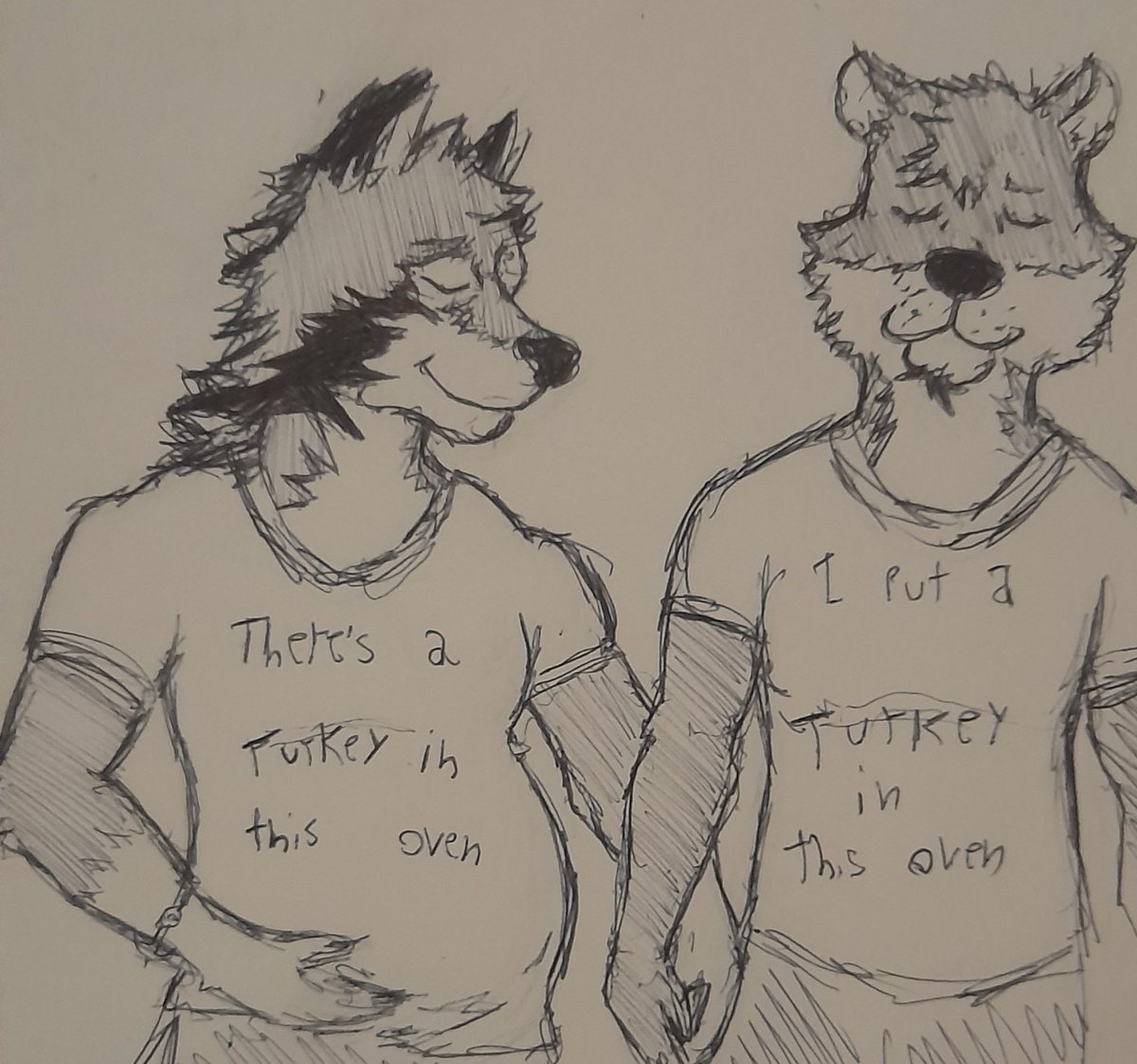 never drew them as a couple i think