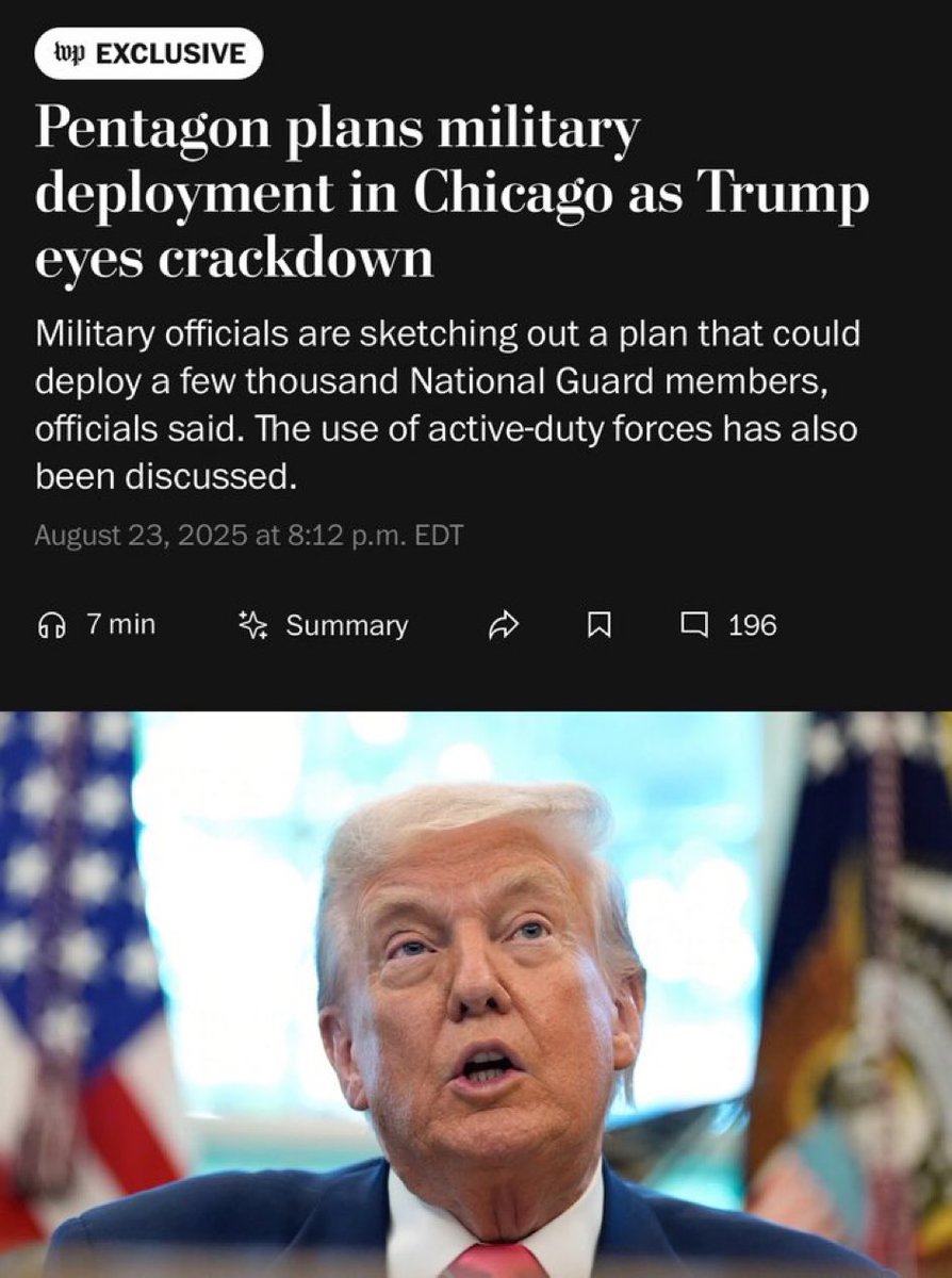 THIS IS A MOVE TO ILEGALLY MILITARIZE OUR BLUE CITIES
