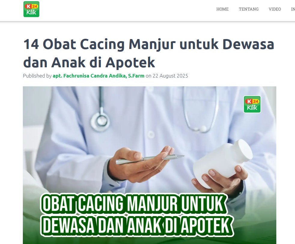 k24klik's tweet photo. CACINGAN ALERT!!!
Kasus cacingan baru-baru ini, pastinya buat Anda merasa cemas berlebih bukan? Dewasa maupun anak, cacingan jadi salah satu penyakit yang harus diwaspadai.
Ketahui pilihan obat cacing terbaik di apotek lewat artikel yang satu ini.
https://t.co/qvOVMJN7gd https://t.co/cJInDwXR9s