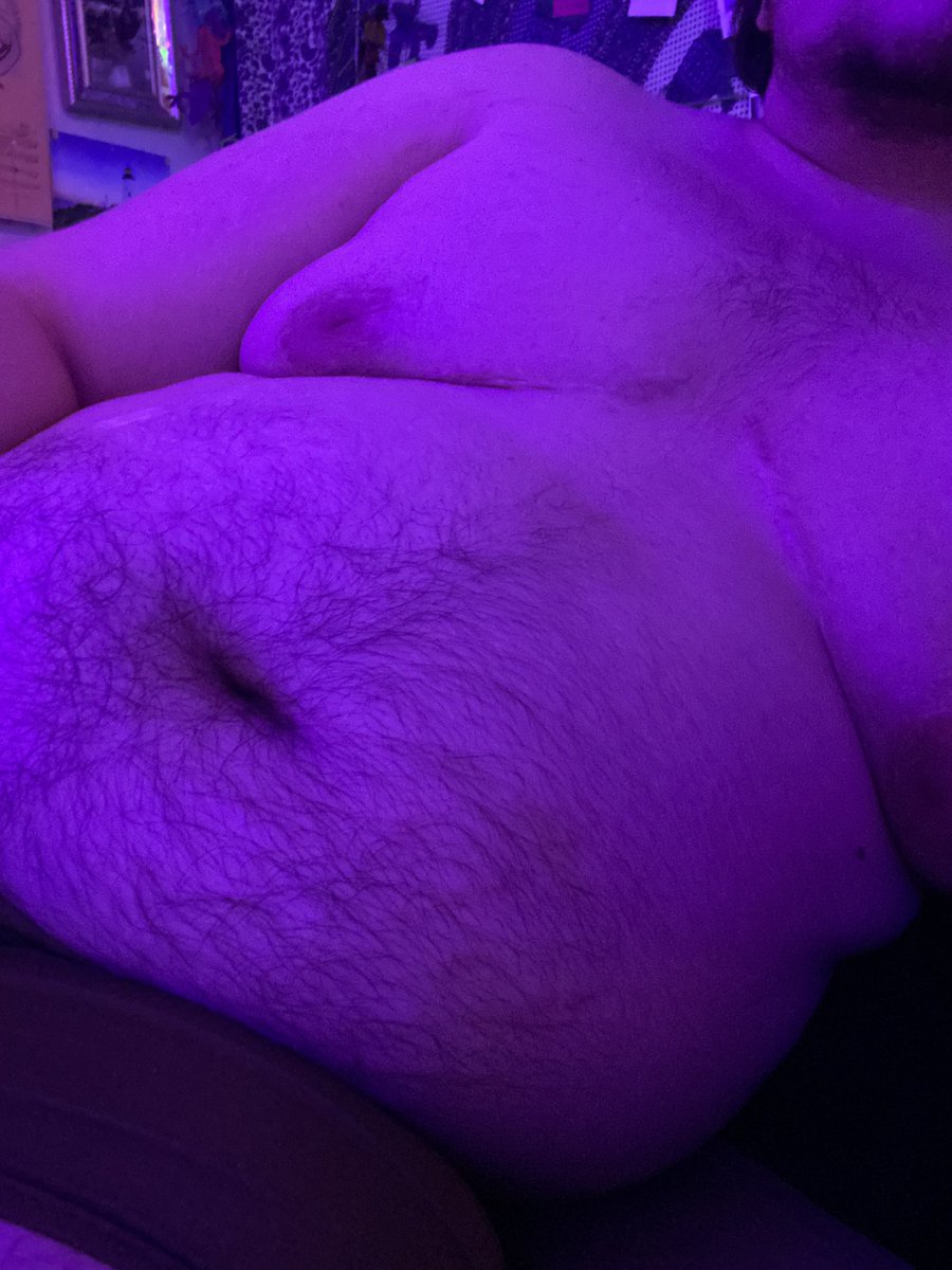 obsessed with how fuzzy my chest and belly are getting #gaycub #gay #chubbychaser
